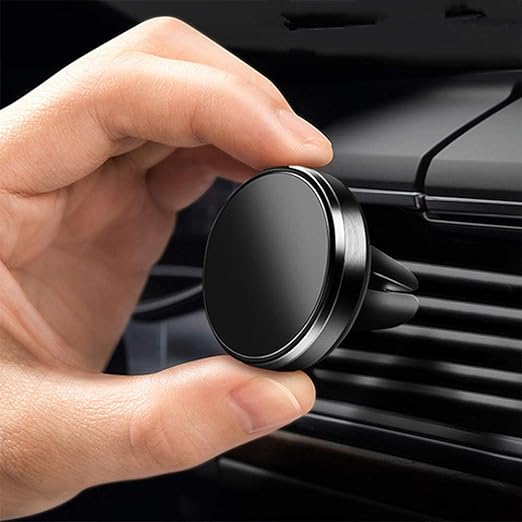 Portable Strong secure Magnetic Mobile Phone Stand Car Air Vent Mount Holder - Luxury Lights