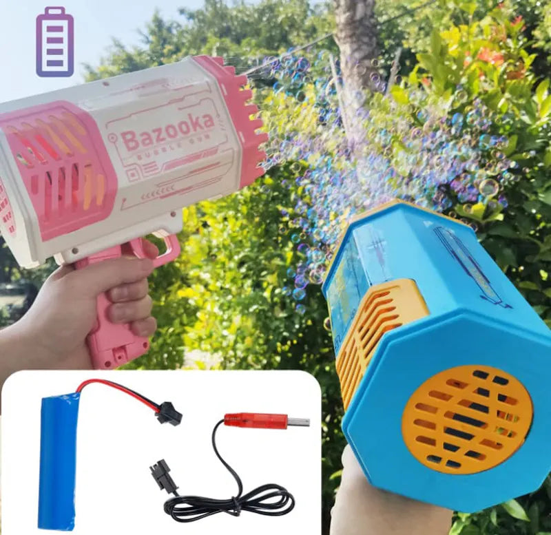 Durable Bubble Machine Guns, Bubble Guns with Light