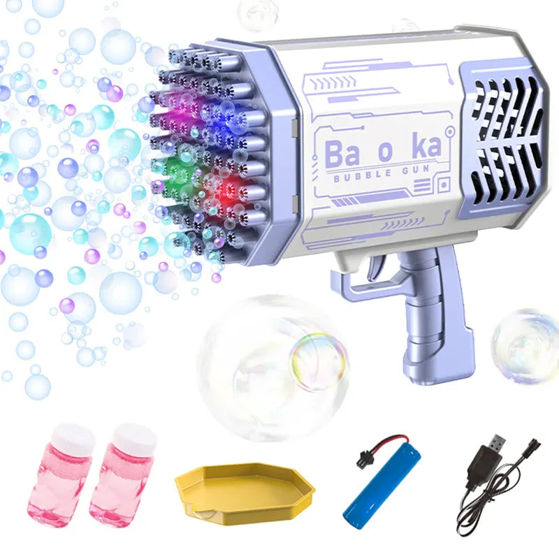 Durable Bubble Machine Guns, Bubble Guns with Light