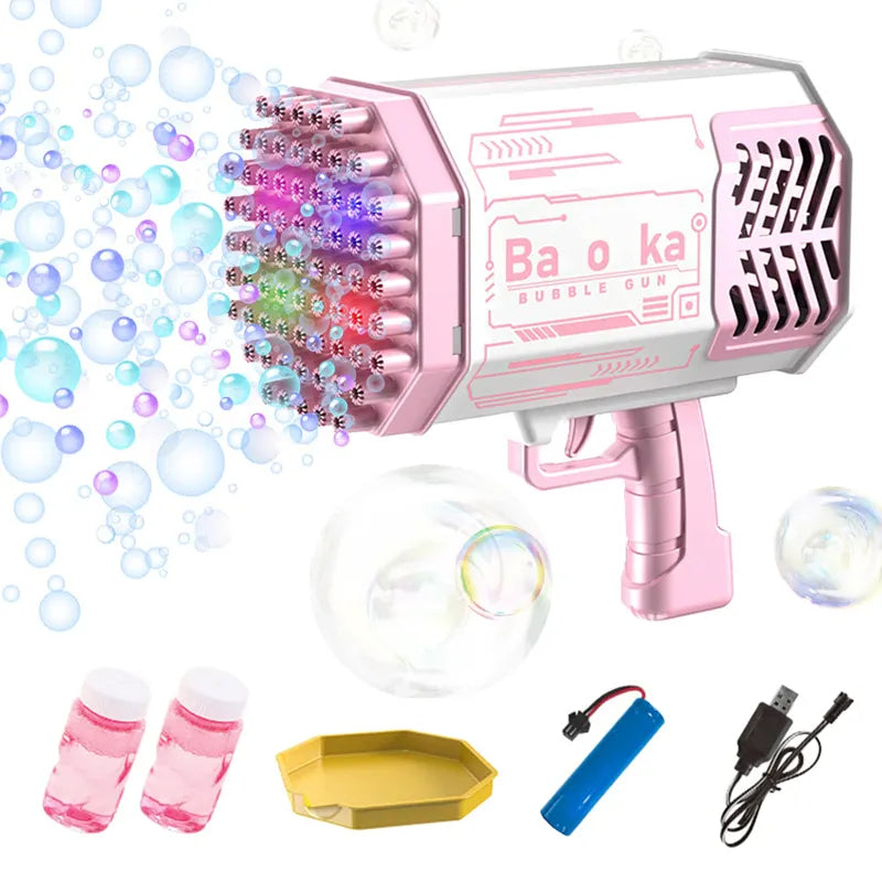 Durable Bubble Machine Guns, Bubble Guns with Light