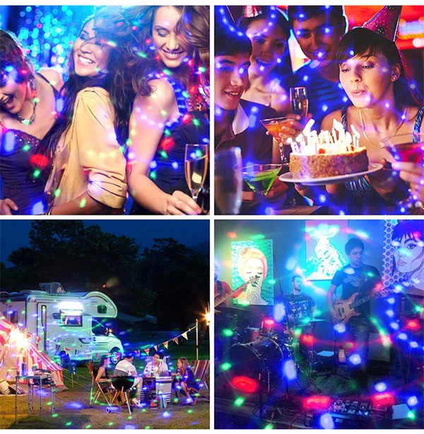 Colorful Rotating Magic Ball Light--BUY 2 GET 1 FREE. - Luxury Lights