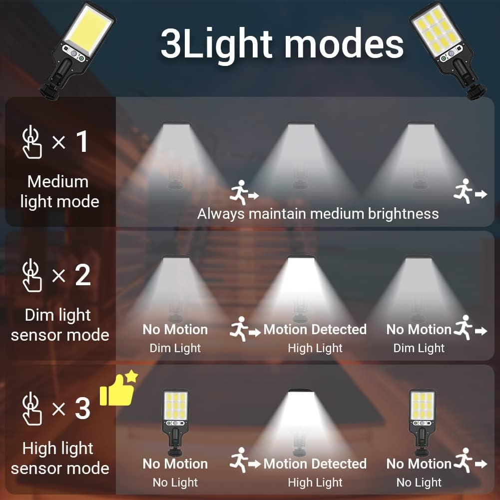 IP65 Sensor Outdoor Solar street Light Led Light With Remote Control 15WATS - Luxury Lights