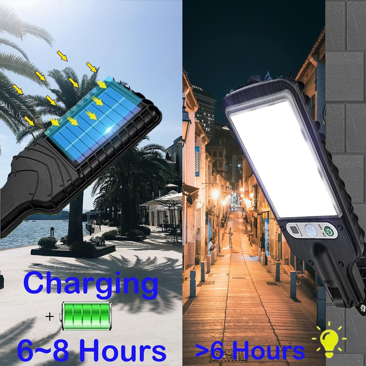 IP65 Sensor Outdoor Solar street Light Led Light With Remote Control 15WATS - Luxury Lights