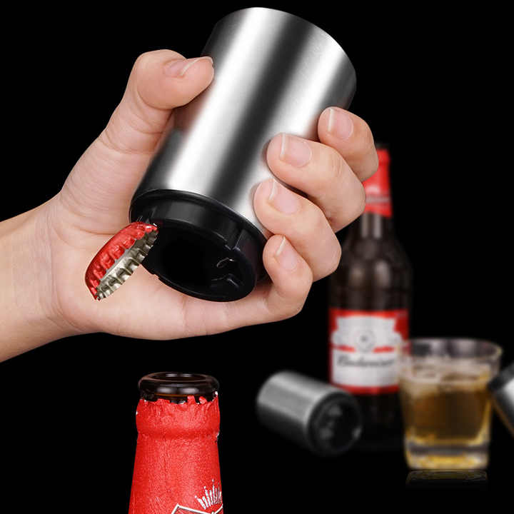 Durable Home Use Automatic Beer Bottle Opener Magnetic Push Down - Luxury Lights