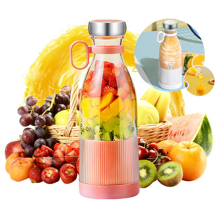 Durable Rechargeable Mini Fast Portable 380 ml Blender Portable Juicer Cup Fruit Mixer - Luxury Lights