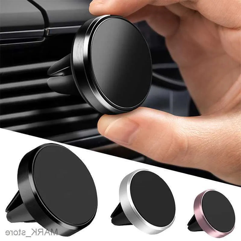 Portable Strong secure Magnetic Mobile Phone Stand Car Air Vent Mount Holder - Luxury Lights