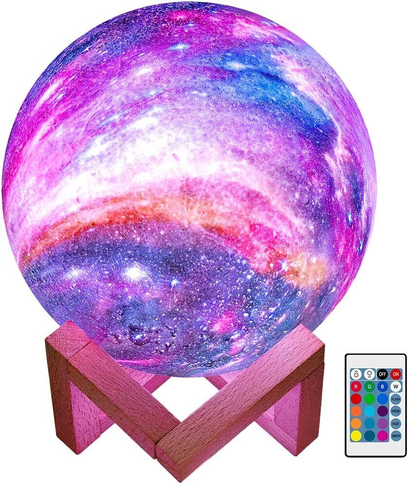 Durable Moon Lamp Galaxy Lamp 5.9 inch 16 Colors LED 3D Moon Light Lava Lamp - Luxury Lights