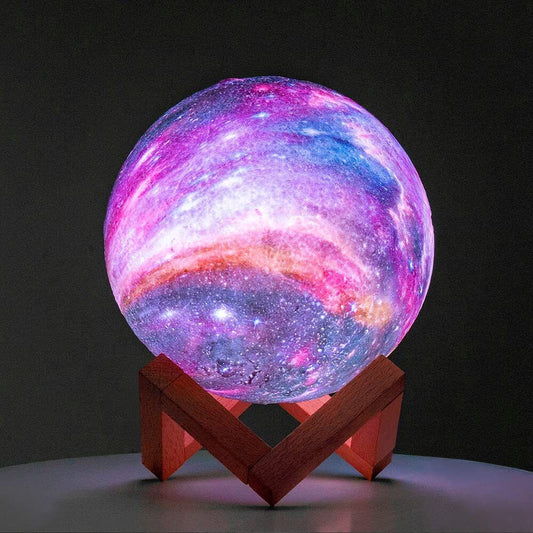 Durable Moon Lamp Galaxy Lamp 5.9 inch 16 Colors LED 3D Moon Light Lava Lamp - Luxury Lights