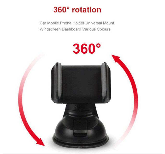 360 Rotatable Suction Cup Cell Phone Bracket Mount - Luxury Lights