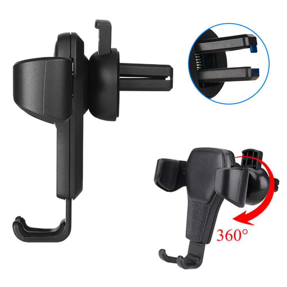 Original Factory Anti Shake 360 Rotatable Air Vent Cell Phone Mount Clip - Luxury Lights