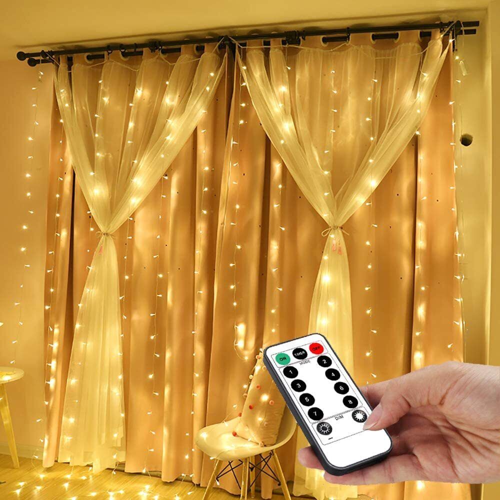 String Lights Curtain,USB Powered Fairy Lights for Party Bedroom - Luxury Lights