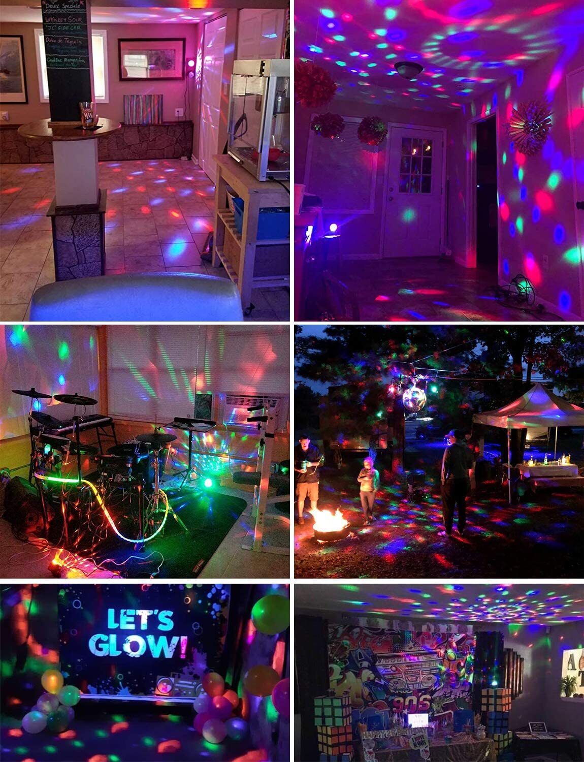 Sound Activated Party Lights with Remote Control Dj Lighting - Luxury Lights