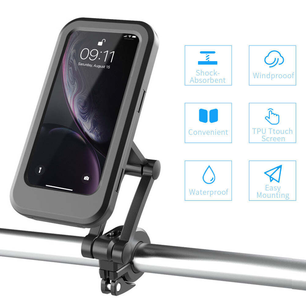 Waterproof Phone Holder Adjustable For Bicycle And Motorcycle