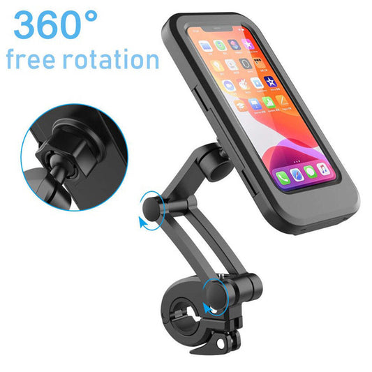 Waterproof Phone Holder Adjustable For Bicycle And Motorcycle