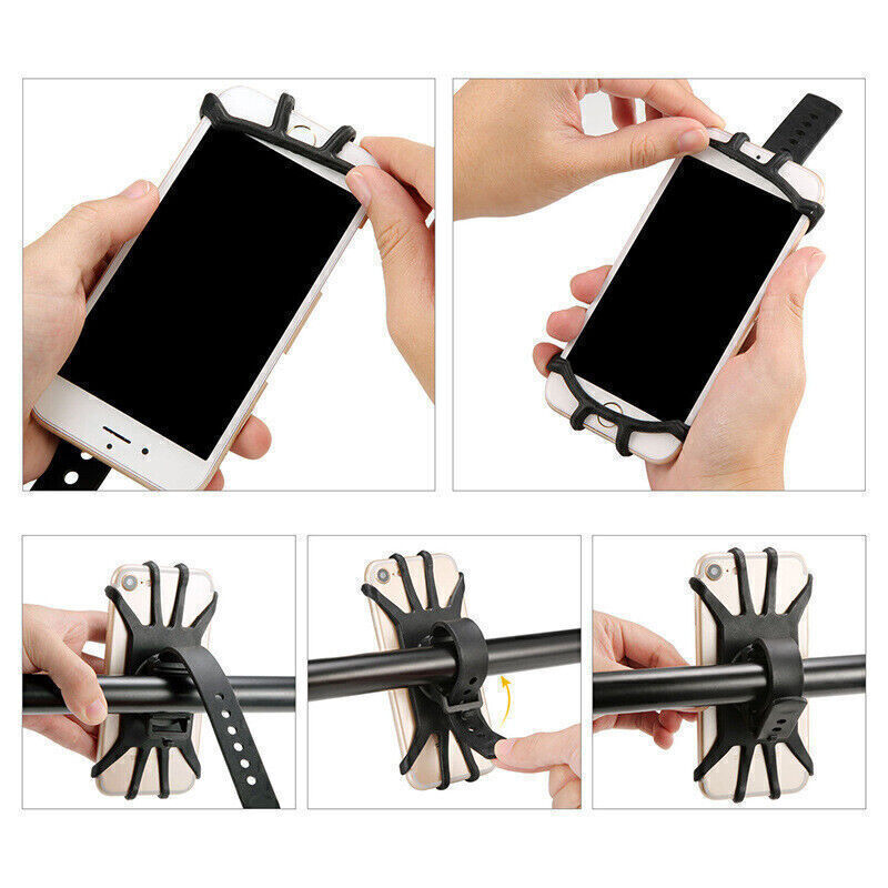 Rotation silicone bicycle and motorcycle phone holder - Luxury Lights